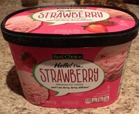 Strawberry premium ice cream