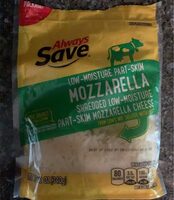 Shredded low moisture part skim mozzarella cheese