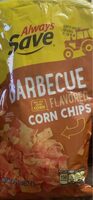Barbecue flavored corn chips