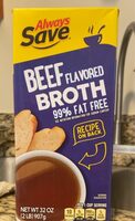 Beef flavored broth