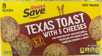 Texas toast with 5 cheeses mozzarella