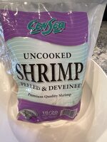 Uncooked peeled & deveined shrimp