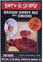 Brown Gravy Mix With Onions
