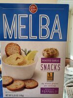 Melba roasted garlic snacks