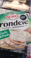 President, rondele, spreadable cheese, garlic & herbs