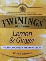Infusion au citron et au gingembre et aux herbes