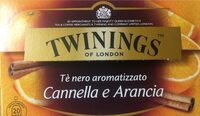 Tè nero aromatizzato cannella e arancia