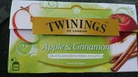 Twinings Apple & Cinnamon 25x1.5 gr, 1 Boîte