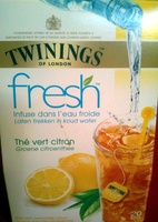 Twinings fresh thé vert citron