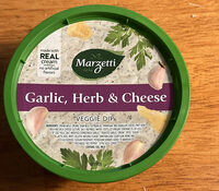 Garlic, Herb & Cheese Veggie Dip