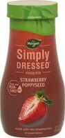 Simply dressed strawberry poppyseed vinaigrette