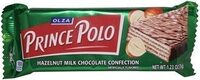 Prince polo hazelnut milk chocolate bars