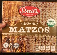 Organic matzos