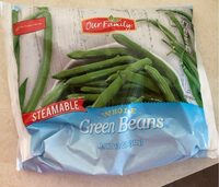 Steamable whole green beans