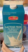 Lactose free 2% reduced fat milk