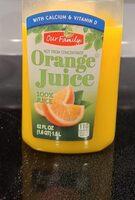 Orange juice with calcium and vitamin d