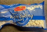 Premium white baking chips