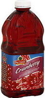 Cranberry juice cocktail from concentrate