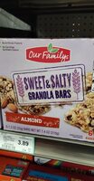Sweet & salty almond granola bars, almond