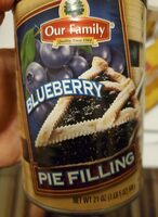 Blueberry pie filling & topping, blueberry