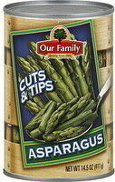 Fresh cut asparagus