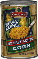 Sweet Corn No Sodium Added