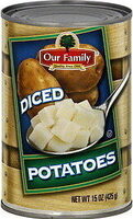 Diced potatoes