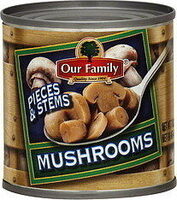 Mushrooms pieces & stems