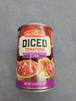 Our Family Diced Tomatoes with roasted garlic & onion