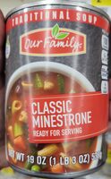 Classic minestrone traditional soup, classic minestrone