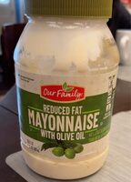 Reduced fat mayonnaise with olive oil