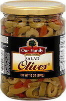 Stuffed Salad Olives Sliced Manzanilla With Pimiento