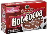 Hot cocoa with mini marshmallows