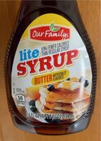Lite butter flavored syrop