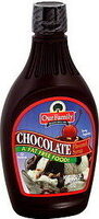 Chocolate flavored syrup
