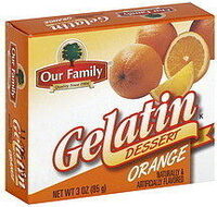 Orange gelatin dessert