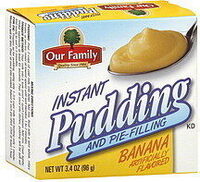 Banana cream instant pudding & pie filling