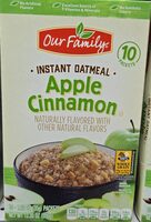 Apple cinnamon instant oatmeal