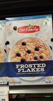 Sweetened frosted flakes of corn cereal, frosted flakes