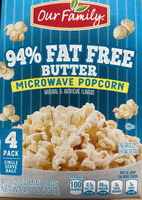 Butter microwave popping corn, butter