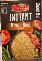 Instant brown rice