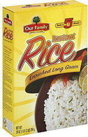 Instant white rice