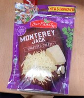 Natural monterey jack shredded cheese