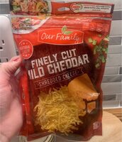 Mild cheddar finely shredded cheese