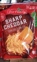Natural sharp cheddar shredded cheese
