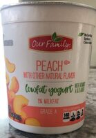 Peach lowfat yogurt