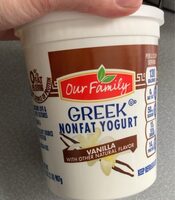 Vanilla greek nonfat yogurt