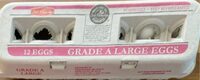 Grade a large eggs