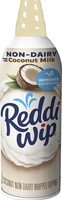 Nondairy made with coconut milk vegan whipped topping