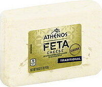 Traditional feta chunk cheese